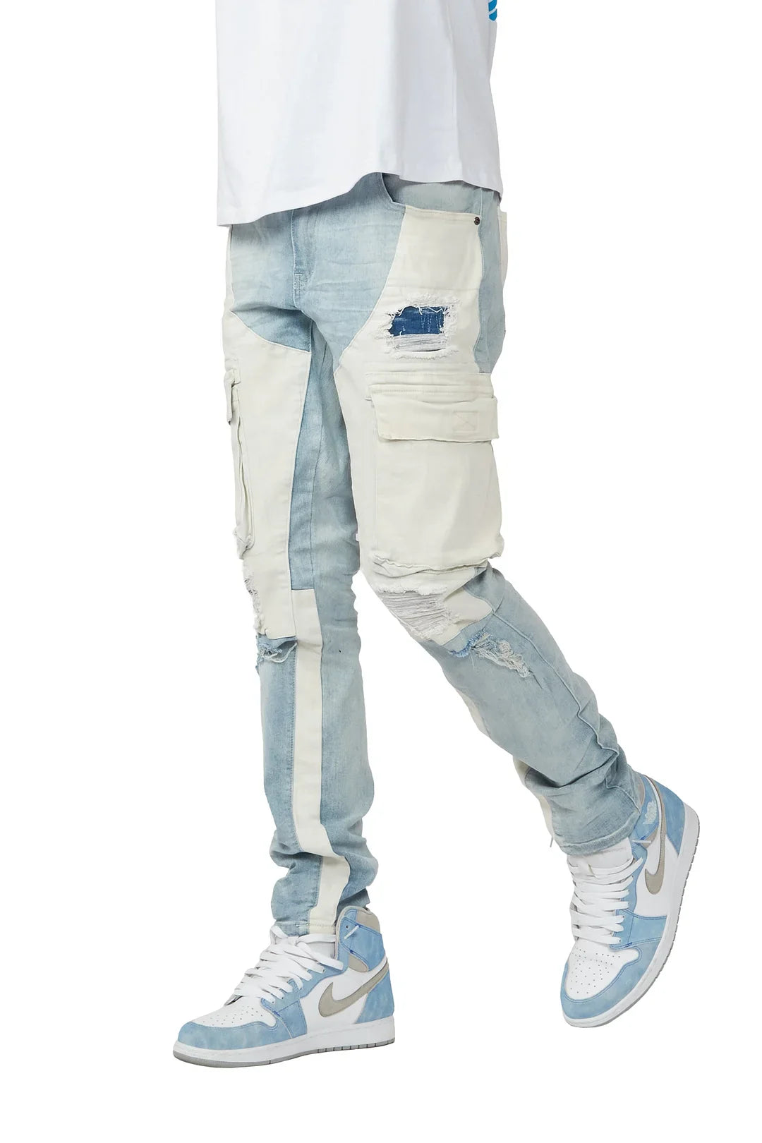 Slump Blue Cargo Jean