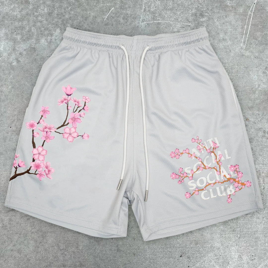 Printed Casual Fashion Retro Loose Shorts