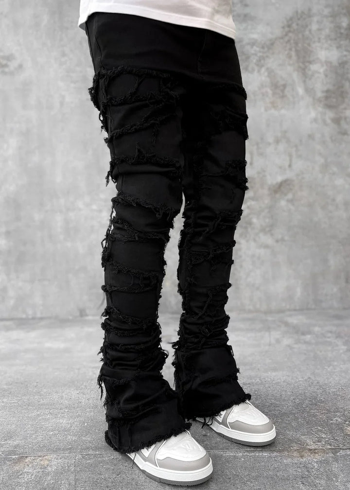 Obsidian Black Blood Diamond Stacked Denim