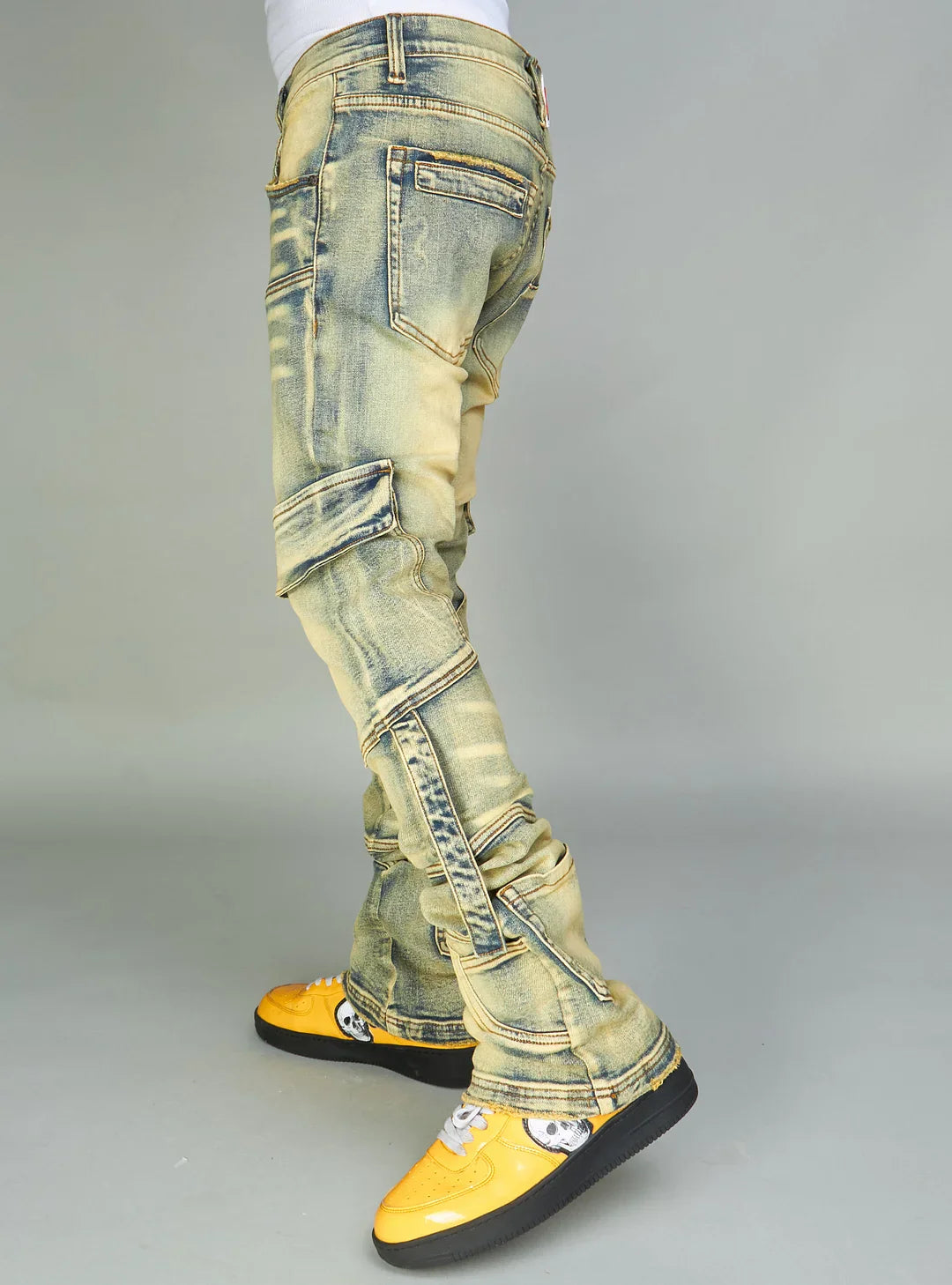 NME Jeans - Foxx - Cargo Stacked - Vintage Wash - 501