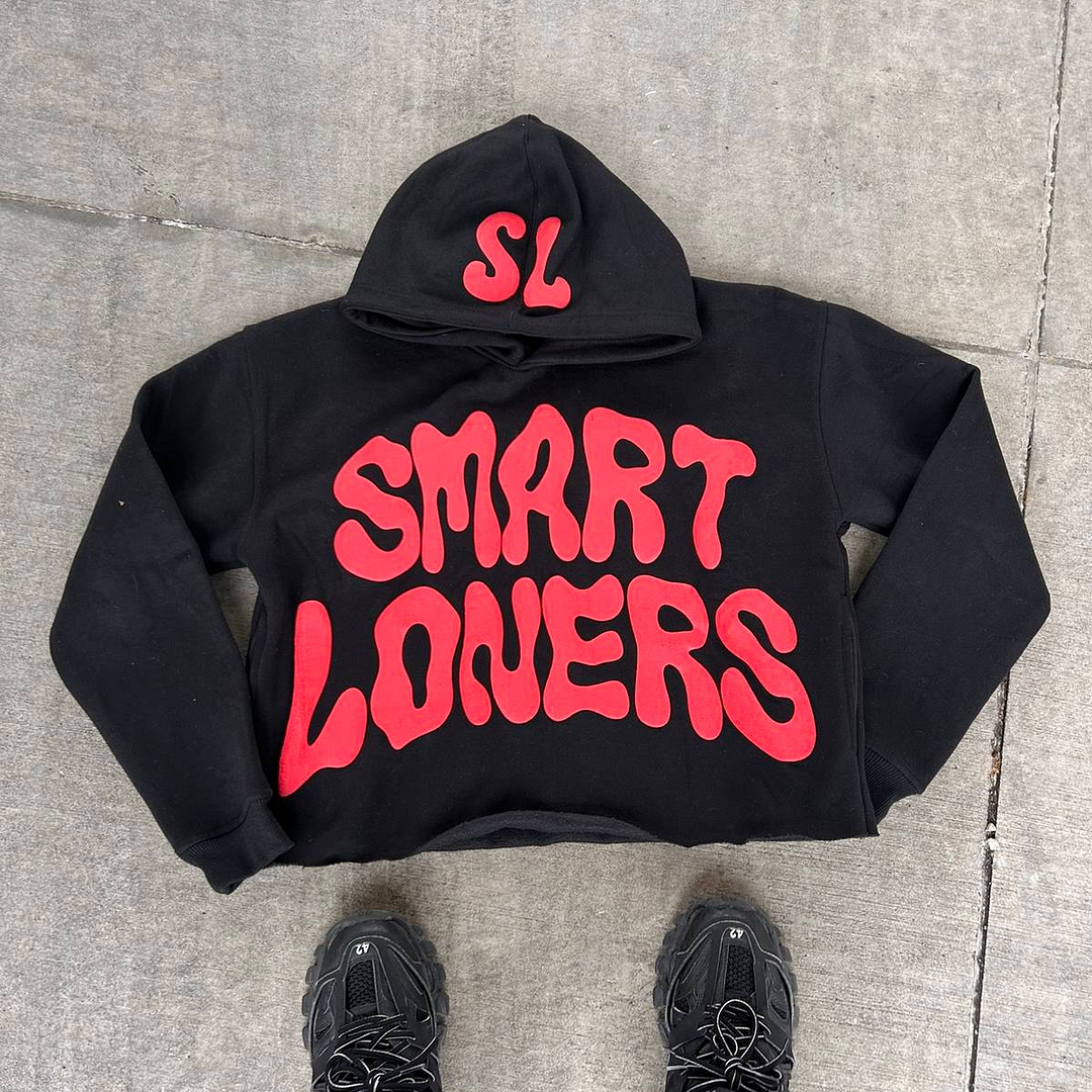 Smart Loners Print Long Sleeve Hoodies