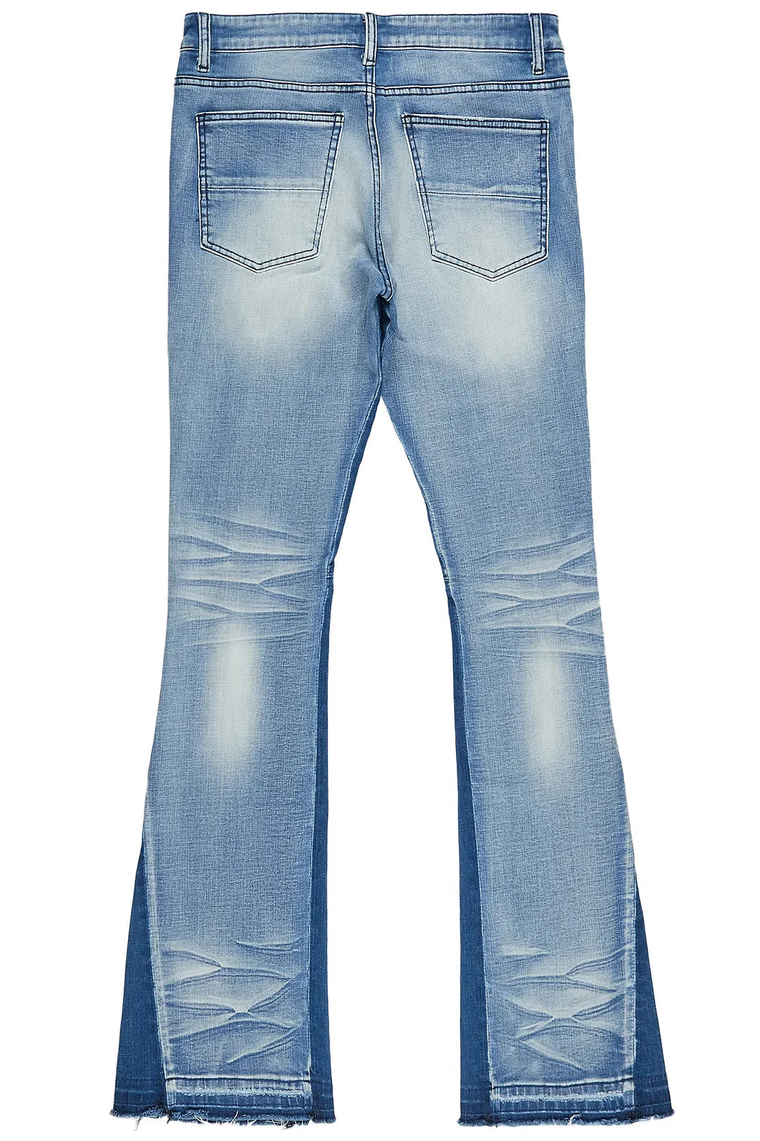 Tibbs Blue Stacked Flare Jean