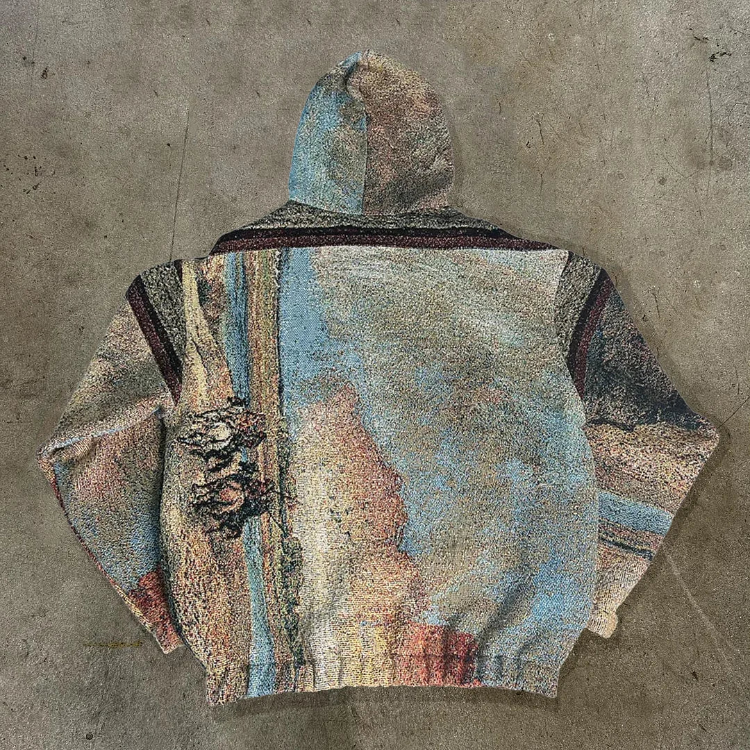 Sedona Print Long Sleeve Hoodies