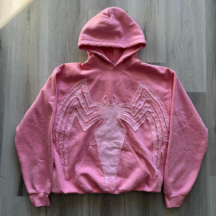 Street Style Personalized Spider Patch Hoodie