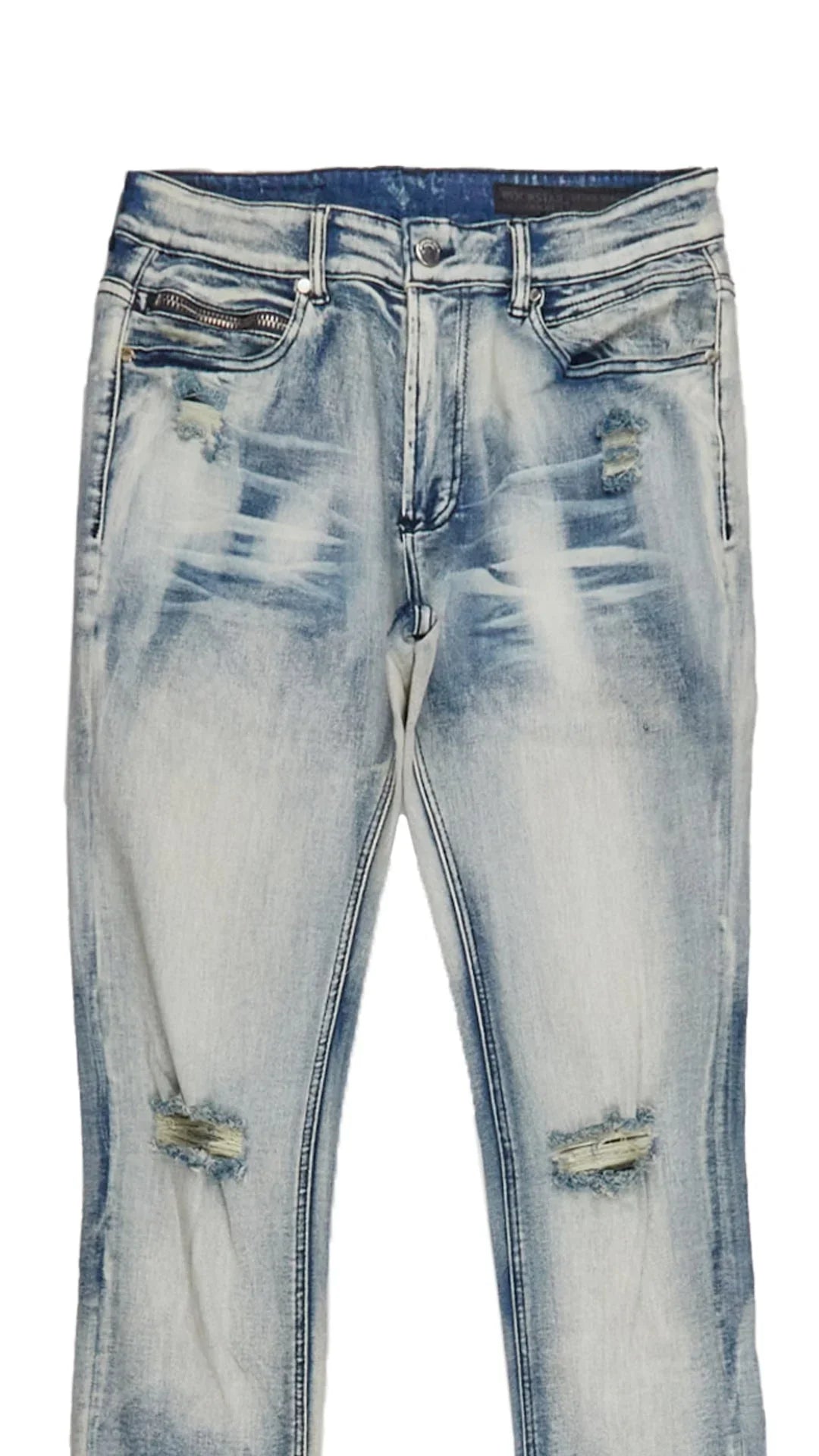 Zander Blue Super Stacked Flare Jean