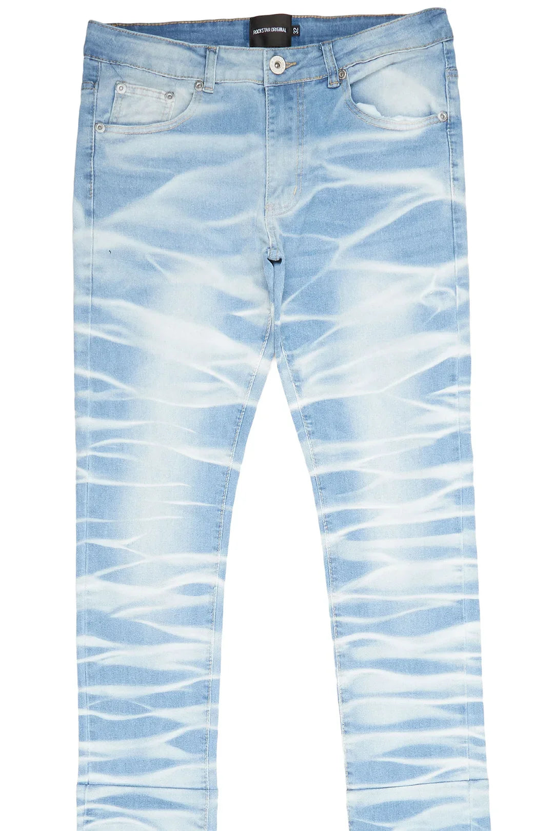 Ayden Light Wash Super Stacked Flare Jean