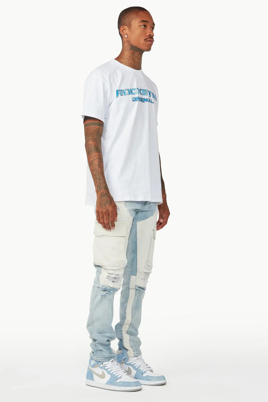 Slump Blue Cargo Jean