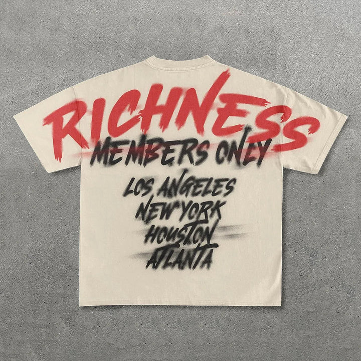 Richness Print Short Sleeve T-Shirt