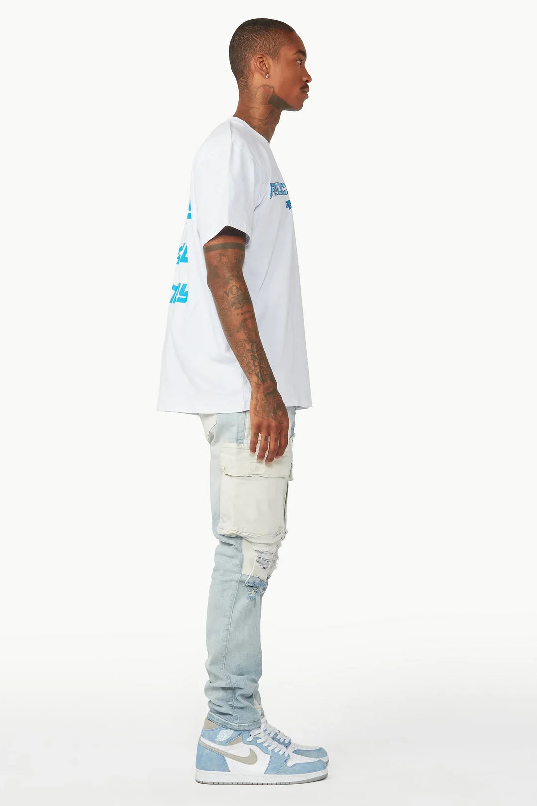 Slump Blue Cargo Jean