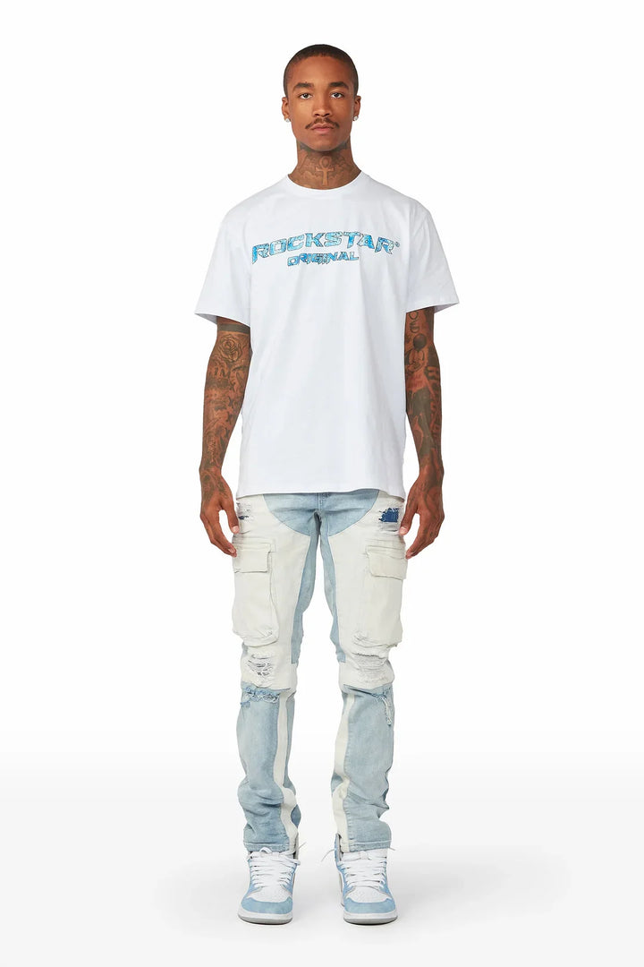 Slump Blue Cargo Jean