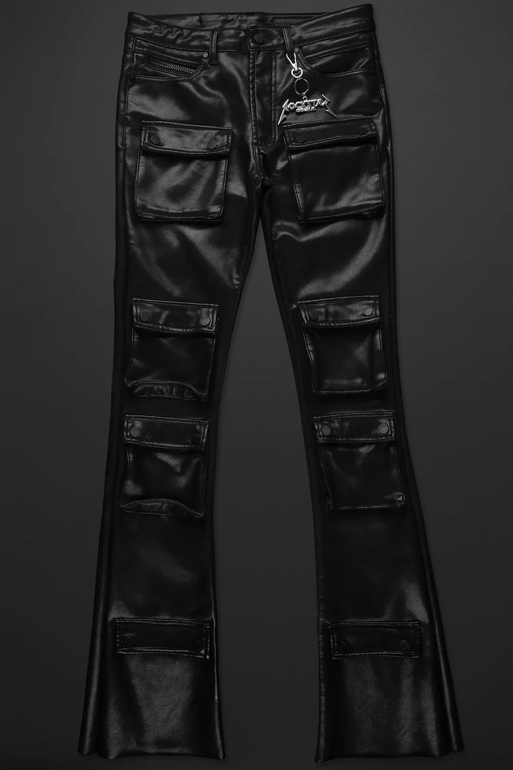 Rancid Black Coated Flare Jean