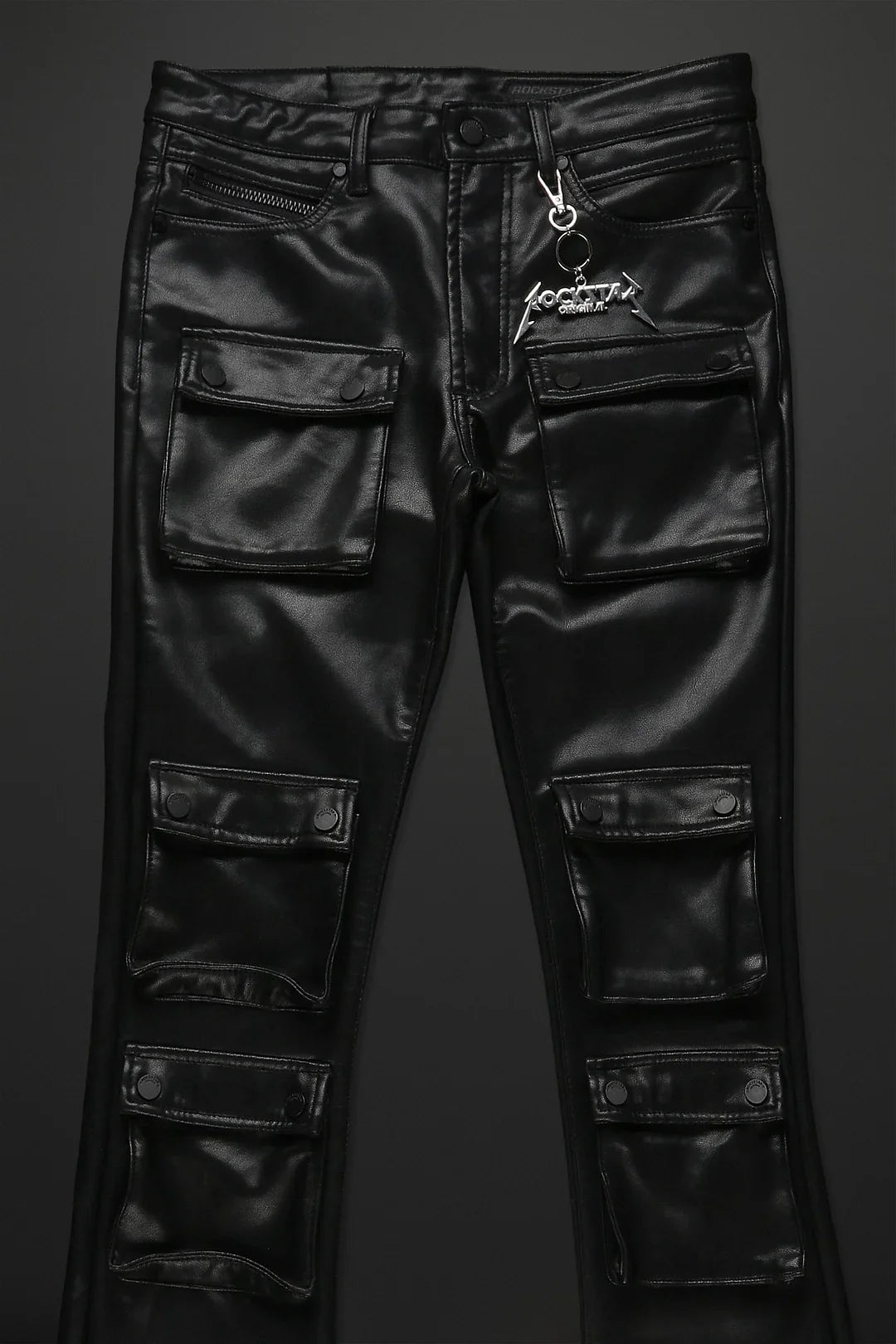 Rancid Black Coated Flare Jean