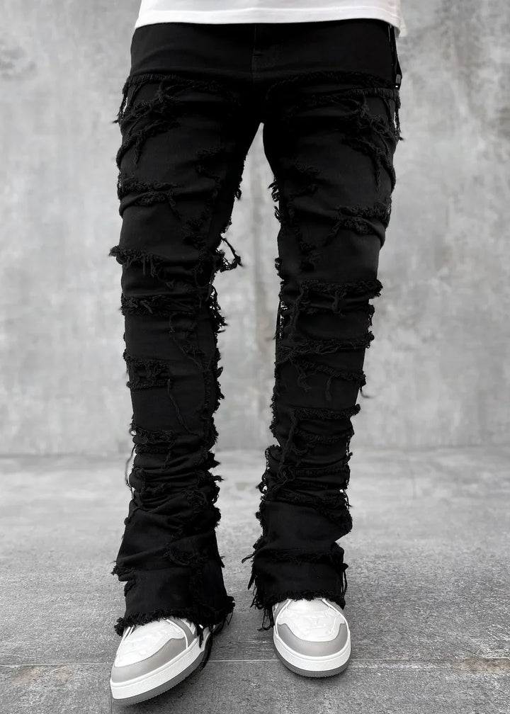 Obsidian Black Blood Diamond Stacked Denim