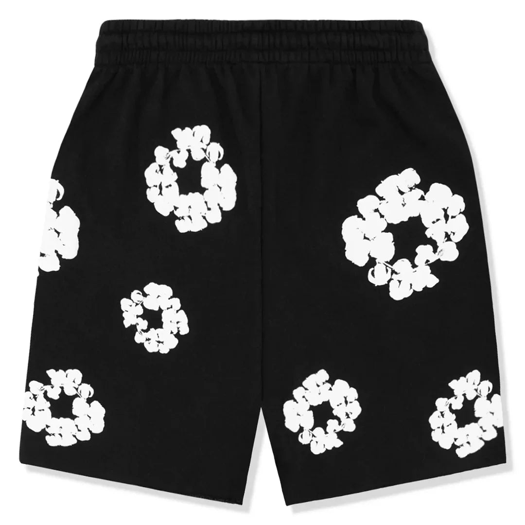 Denim Tears The Cotton Wreath Black Shorts