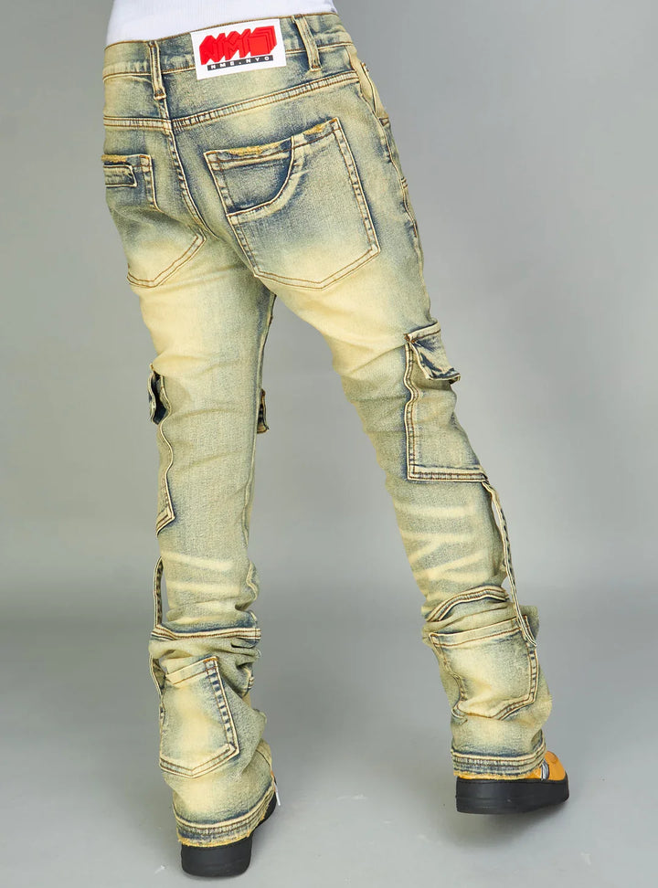 NME Jeans - Foxx - Cargo Stacked - Vintage Wash - 501