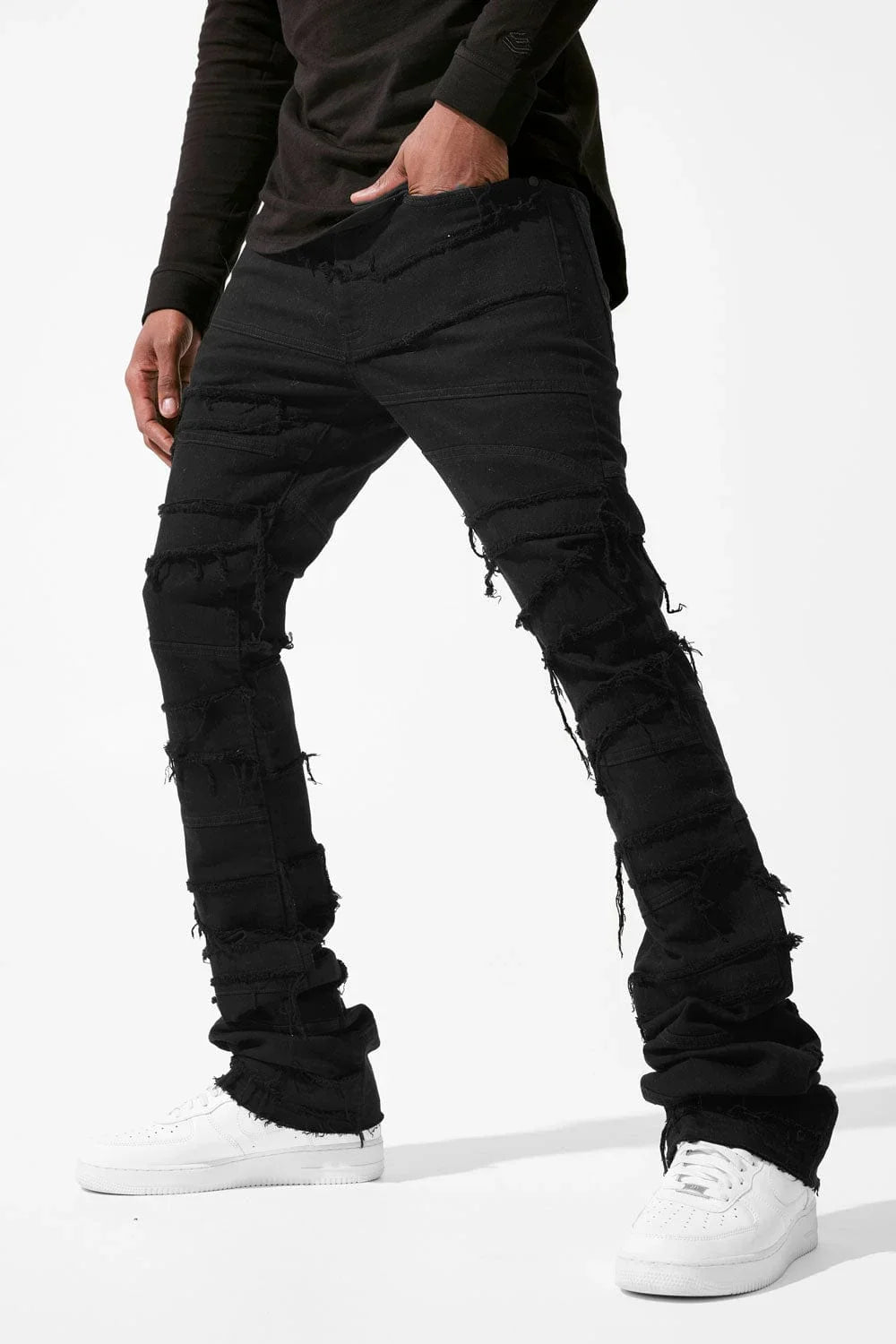 Sean Stacked - Psychosis Denim (Black)