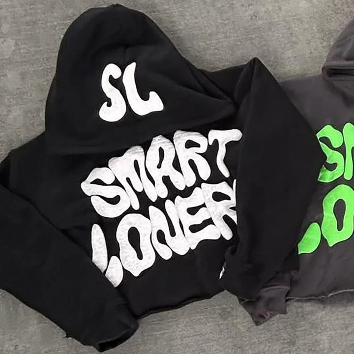 Smart Loners Print Long Sleeve Hoodies