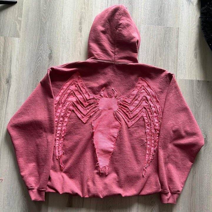 Street Style Personalized Spider Patch Hoodie