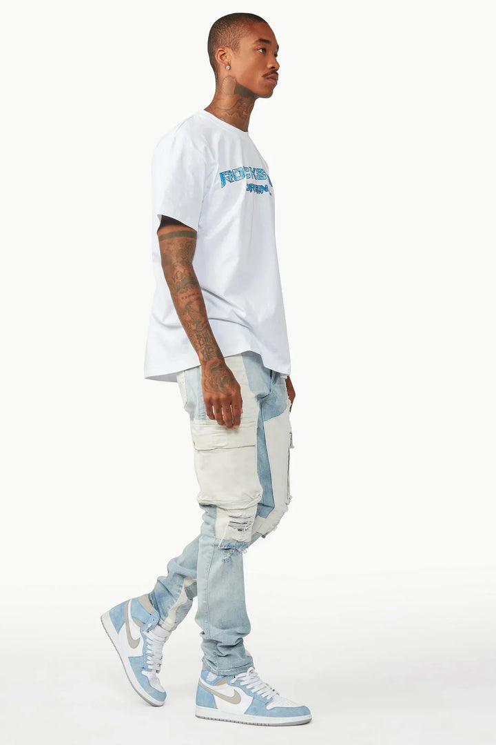 Slump Blue Cargo Jean