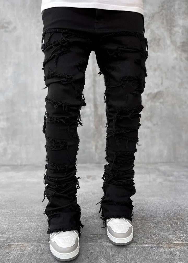 Obsidian Black Blood Diamond Stacked Denim