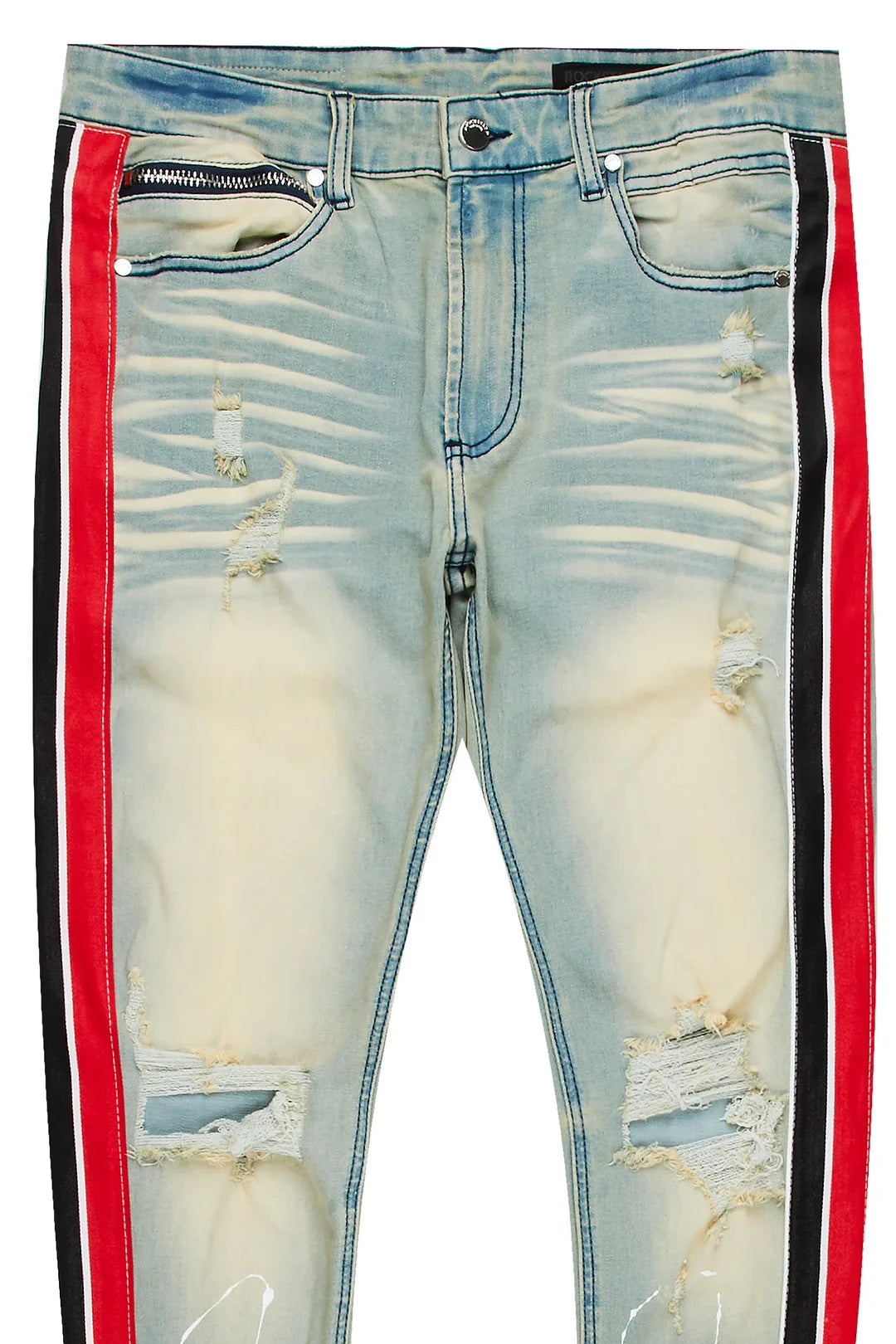 Fidel Logo Taped Jean (Red)