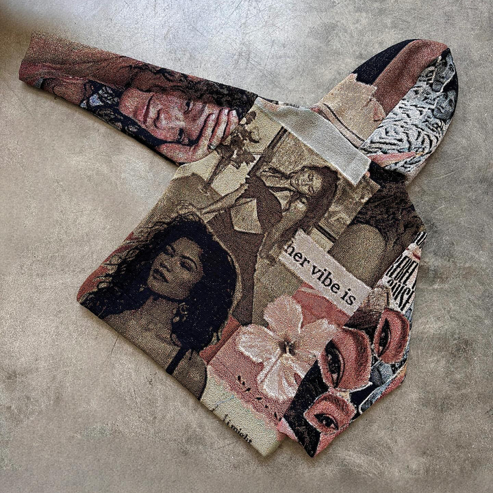 Casual Vintage Tapestry Hoodie