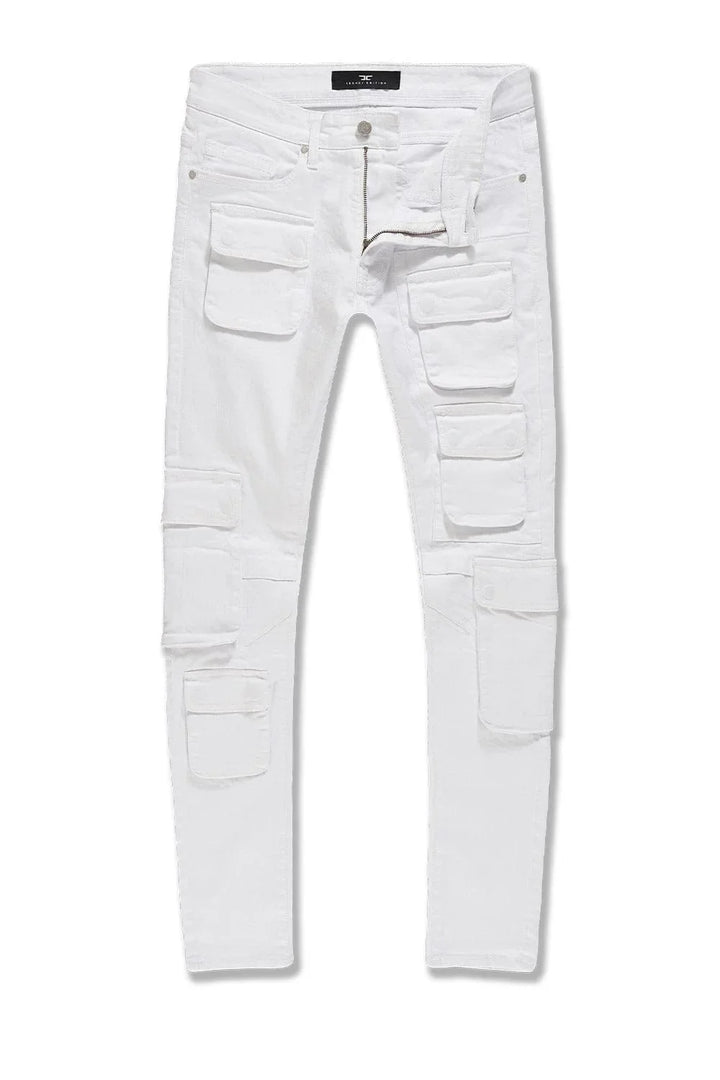 Sean - Tactical Cargo Denim (White)