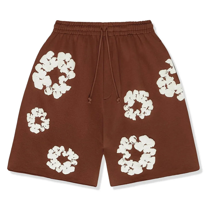 Denim Tears The Cotton Wreath Brown Shorts