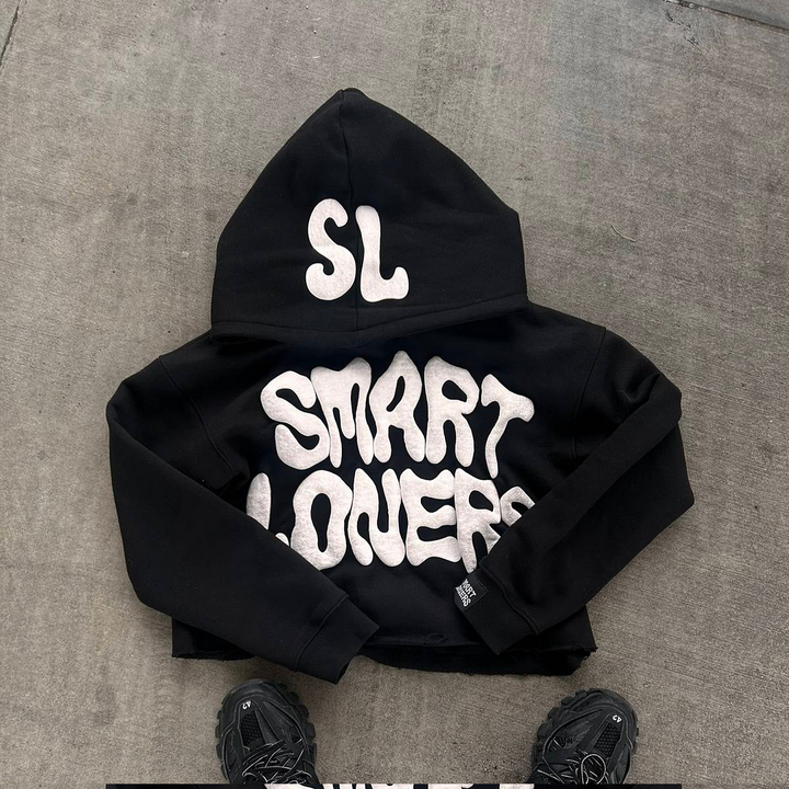 Smart Loners Print Long Sleeve Hoodies