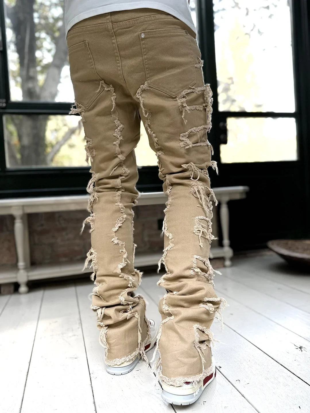 Sand Brown Blood Diamond Stacked Denim