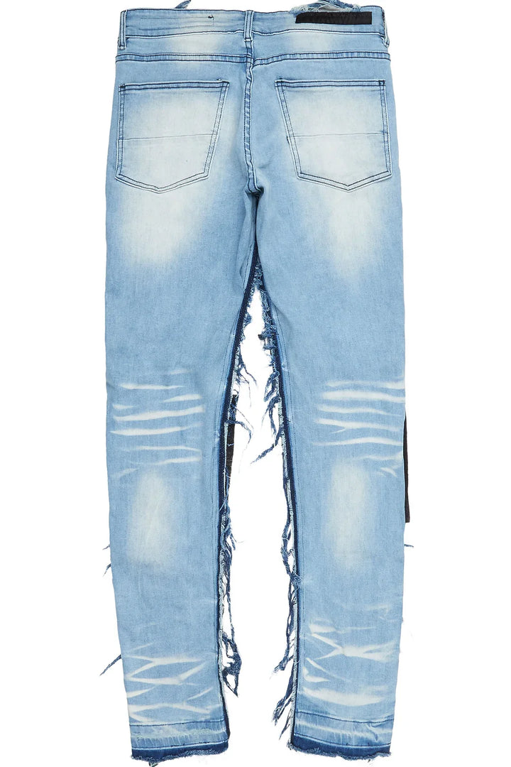 Athiago Blue Patchwork Jean